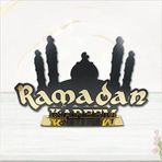 SüSLe Bebek ve Parti Ramadan Kareem Pleksi Dekoratif Masa Süsü, 47cm X 30cm
