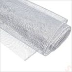 SüSLe Bebek ve Parti Simli Örgü File Rulo Tül, 73 Cm X 8 Mt - Gümüş Çok Renkli