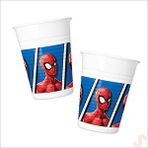 SüSLe Bebek ve Parti Spiderman Crime Fighter Plastik Bardak - 8 Adet Çok Renkli