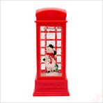 SüSLe Bebek ve Parti Uçuşan Simli,12,5 X 5cm Led Işıklı Telefon Kulübesi Küre-kardan Adam Çok Renkli
