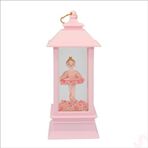 SüSLe Bebek ve Parti Uçuşan Simli,12,5cm X 5cm Led Işıklı Balerin Fener Küre - B