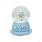 SüSLe Bebek ve Parti Uçuşan Yıldızlı,7,5cm X 4,5cm Led Işıklı Astronot Küre - Mavi