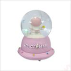 SüSLe Bebek ve Parti Uçuşan Yıldızlı,7,5cm X 4,5cm Led Işıklı Astronot Küre - Pembe Çok Renkli