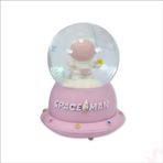 SüSLe Bebek ve Parti Uçuşan Yıldızlı,7,5cm X 4,5cm Led Işıklı Astronot Küre - Pembe