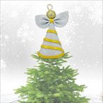 SüSLe Bebek ve Parti Yılbaşı Ağacı Simli Eva Külah Tepelik, 14cm X 9cm - Gümüş