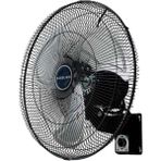 Süsler Duvar Tipi Vantilatör 130 W Güçlü Motor Siyah Renk 50 cm Çapında