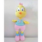 Süslü Civciv Amigurumi Organik Oyuncak