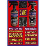 Susuz Motor Temizleme Sıvısı 500 Ml + Motor Koruma Parlatma 500 Ml 2 Lı Set