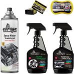 Susuz Motor Temizleyici+Jant Temizleyici+Torpido Parlatıcı +2AD Göğüs Parlatıcı+Sünger Ebrayn-6parça