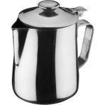 Süt Çay Kahve Pot Kapaklı 1 Lt - Gümüş