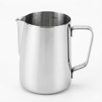 Süt köpürtme kötü Paslanmaz Çelik Süt Potu, 600ml, Gümüş, Ölçekli, Latte Art için Köpürtme Sürahisi