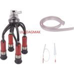 Süt Sağım Makinesi Plastik Kılıflı Ünite(160Cc) + Hortum + Fırça Seti