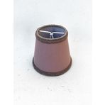 Sutaşı Detaylı Mini Boy Maşalı Avize Abajur Başlığı Mum ampul üstüne takılır 14cm (Açık Kahve)