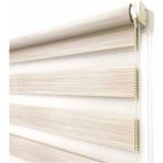 Sütlü Kahve Ithal Bambu Zebra Stor Perde Eteği Düz (Alüminyum Kasa Metal Yan Ayak ) - 30 x 25