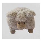 Sutlu Kahve Pofuduk Kuzu Yastik Amigurumi Organik Oyuncak