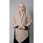 Sütlü Kahve Pratik Hazır Geçmeli Tesettür Eşarp Medine İpeği Bağcıklı Sufle Hijab 2301_26