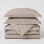 Sutra 120 Tel%100 Pamuk Saten Çift Kişilik Nevresim Takımı – Otel Kalitesi, Nefes Alan, 4 Mevsim | Nevresim 200x220 + Çarşaf 240x260 + 2 Yastık Kılıfı 50x70 cm - Kahverengi