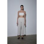 Suud Collection Beyaz Pamuklu Kadın Pantolon Astarı Yumuşak Dokulu Hafif Kumaş - 38