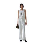 SUUD Collection Dalie Pileli Pantolon, 42, 418136204, Beyaz, Kadın