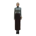 Suud Collection Füme Boğazlı Body, Füme