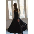 SUUD Collection Rey Dökümlü Kloş Elbise, 34, 418136940, Siyah, Kadın