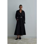 Suud Collection Siyah Day Poplin Kloş Etek