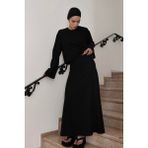Suud Collection Siyah Serena Kloş Etek - 34