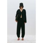 Suud Collection Siyah Tala Hasır Çanta