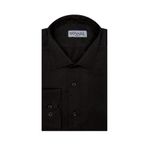 Süvari 71920 Slim Fit Armür Desenli Siyah Erkek Gömlek