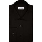 Süvari Armür Desenli Mavi Erkek Gömlek - Siyah