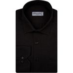 Süvari Armür Desenli Siyah Erkek Gömlek Bol Kesim - 2XL