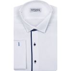 Süvari Ata Yaka Slim Fit Gömlek - Lacivert