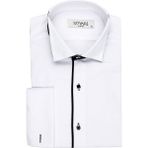 Süvari Ata Yaka Slim Fit Gömlek - Siyah