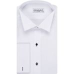 Süvari Ata Yaka Slim Fit Gömlek - XS - Siyah