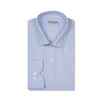 SÜVARİ Classics Smart Sport Dar Kalıp Takım Elbise Gömleği Düz Açık Mavi Slim Fit Cepsiz
