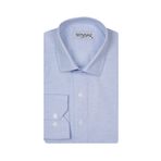 SÜVARİ Classics Smart Sport Dar Kalıp Takım Elbise Gömleği Düz Mavi Slim Fit Cepsiz
