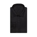 SÜVARİ Classics Smart Sport Dar Kalıp Takım Elbise Gömleği Düz Siyah Slim Fit Cepsiz