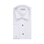 Süvari Erkek Beyaz Ata Yaka Slim Fit Gömlek