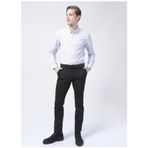 Süvari Gm1007100425 Klasik Yaka Slim Fit Düz Mavi Erkek Gömlek