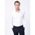 Süvari GM1007100478 Klasik Yaka Düz Beyaz Erkek Gömlek