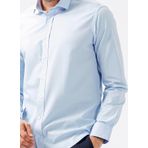 Süvari GM1007100488 Klasik Yaka Düz Mavi Erkek Gömlek