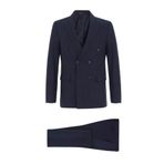 SÜVARİ Lacivert Slim Sivri Yaka 6 Drop Takım Elbise