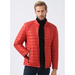 Süvari MN2008700315 Slim Fit Kırmızı Erkek Kısa Şişme Mont