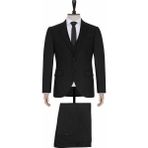 Süvari Normal Bel Slim Fit Siyah Erkek Takım Elbise TK1006900226 - 50
