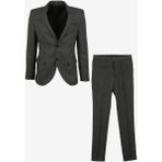 Süvari Normal Bel Slim Fit Siyah Erkek Takım Elbise TK1006900246 - 48