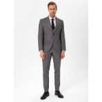 Süvari Normal Bel Slim Fit Siyah Erkek Takım Elbise TK1020000260 - 48