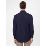 Süvari Regular Fit Klasik Yaka Armürlü Siyah Erkek Gömlek Gm2025000296 - 2XL