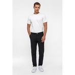 Süvari Siyah Slim Fit Desenli Kumaş Pantolon, 42