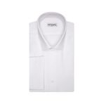 SÜVARİ Slim Fit Armür Desenli Manşetli Erkek Gömlek