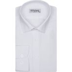 Süvari Slim Fit Beyaz Erkek Gömlek - XS